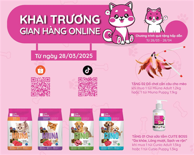 Pets Choice chính thức khai trương gian hàng trên các sàn TMĐT
