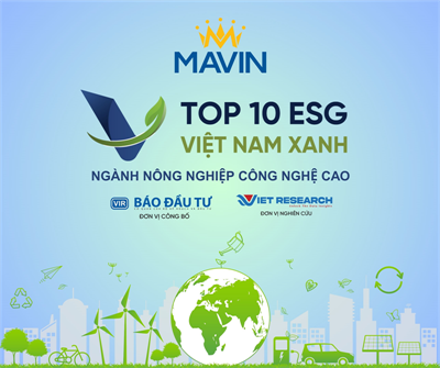 Mavin được vinh danh Top 10 Doanh nghiệp ESG Việt Nam Xanh 2025