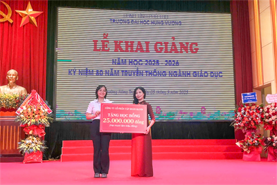 Mavin trao tặng học bổng cho tân sinh viên xuất sắc Đại học Hùng Vương